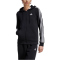 adidas Essentials 3-Streifen Kapuzenjacke Damen 095A - black/white XS/S