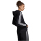adidas Essentials 3-Streifen Kapuzenjacke Damen 095A - black/white XS/S