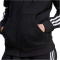 adidas Essentials 3-Streifen Kapuzenjacke Damen 095A - black/white XS/S