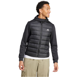 adidas Essentials Hybrid Daunenjacke mit Kapuze Herren 095A - black M
