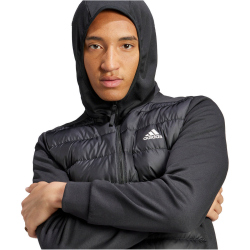 adidas Essentials Hybrid Daunenjacke mit Kapuze Herren 095A - black M