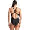 adidas 3-Streifen Colorblock Badeanzug Damen 095A - black/carbon 40