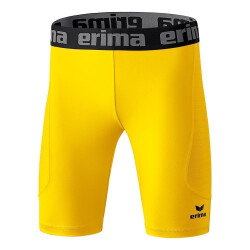 erima Elemental Tight kurze Funktionshose yellow S