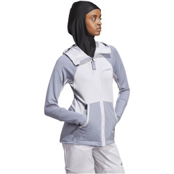 adidas TERREX Tech Flooce Hooded Hiking Fleecejacke Damen AESU - sildaw/silvio S