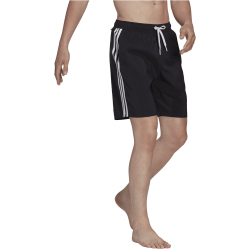 adidas 3-Streifen CLX Badeshorts Herren 095A - black/white XS