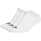 3er Pack adidas Thin and Light No-Show Socken 001A - white/black 34-36