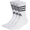 3er Pack adidas 3-Streifen Cushioned Crew Retro-Socken 001A - white/black 25-27