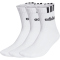 3er Pack adidas 3-Streifen Linear Half-Crew Cushioned Socken Herren 001A - white/black 34-36
