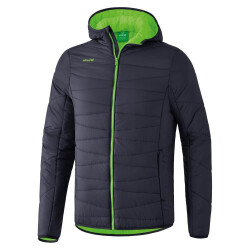 erima Steppjacke dunkelgrau/green gecko XL