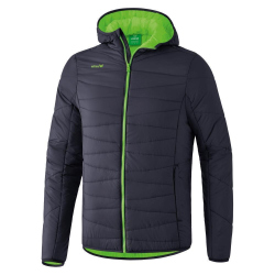 erima Steppjacke Kinder dunkelgrau/green gecko 116