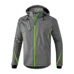 erima Softshelljacke Funktion grey melange/green gecko XL