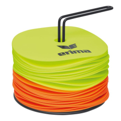 erima Markierungsscheiben Set 24 Stück neon gelb orange