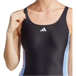 adidas 3-Streifen Colorblock Badeanzug Damen 095A - black/blufus/white 38