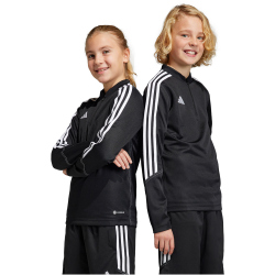 adidas Tiro 23 Club 1/4-Zip Trainingsoberteil Kinder 095A - black/white 128