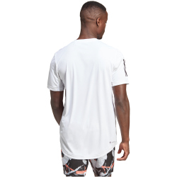 adidas Club 3-Streifen Tennisshirt Herren 001A - white XL