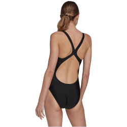 adidas 3 Bar Logo Badeanzug Damen 095A - black/white 36