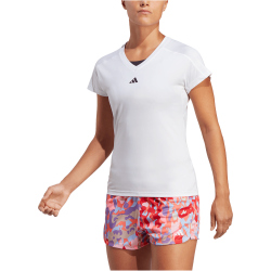 adidas AEROREADY Train Essentials Minimal Branding V-Neck T-Shirt Damen HR7878 - white L