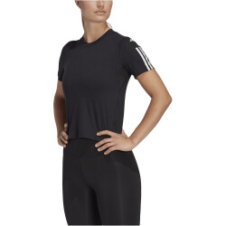 adidas Train Essentials Train Cotton Crop T-Shirt Damen 095A - black/white XS