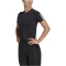adidas Train Essentials Train Cotton Crop T-Shirt Damen 095A - black/white S