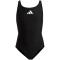 adidas Solid Small Logo Badeanzug Kinder 095A - black/white 104