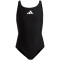 adidas Solid Small Logo Badeanzug Kinder 095A - black/white 104