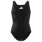adidas Solid Small Logo Badeanzug Kinder 095A - black/white 104