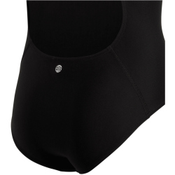 adidas Solid Small Logo Badeanzug Kinder 095A - black/white 152