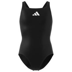 adidas Solid Small Logo Badeanzug Kinder 095A - black/white 152