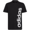 adidas Essentials Linear Logo Cotton T-Shirt Kinder 095A - black/white 164