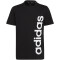 adidas Essentials Linear Logo Cotton T-Shirt Kinder 095A - black/white 164