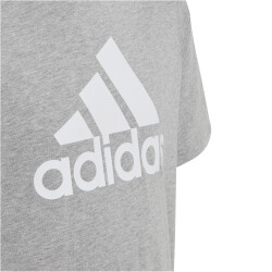 adidas Essentials Big Logo Cotton T-Shirt Kinder 83F7 - mgreyh/white 128
