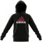adidas Essentials Two-Colored Big Logo Cotton Hoodie Kinder 095A - black/betsca/white 128