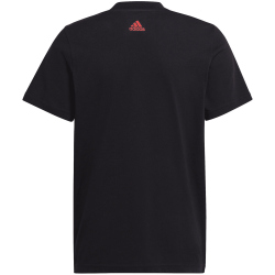 adidas Essentials Two-Color Big Logo Cotton T-Shirt Kinder 095A - black/betsca/white 164