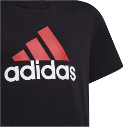 adidas Essentials Two-Color Big Logo Cotton T-Shirt Kinder 095A - black/betsca/white 164
