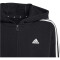 adidas Essentials Fleece Sweatjacke Kinder 095A - black/white 128
