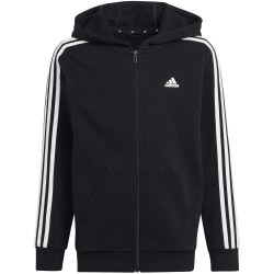 adidas Essentials Fleece Sweatjacke Kinder 095A - black/white 152