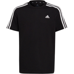 adidas Essentials 3-Streifen T-Shirt Kinder 095A - black/white 152