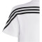 adidas Future Icons 3-Streifen T-Shirt Kinder 001A - white/black 152