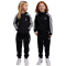 adidas Essentials 3-Streifen Shiny Trainingsanzug Kinder 095A - black/white 116