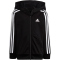 adidas Essentials 3-Streifen Shiny Trainingsanzug Kinder 095A - black/white 116