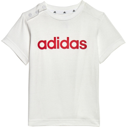 adidas Essentials Lineage Organic Baby-Set (T-Shirt + Shorts) 001A - white/betsca 80