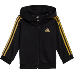 adidas Essentials Shiny Baby-Trainingsanzug mit Kapuze 095A - black/goldmt 86