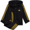 adidas Essentials Shiny Baby-Trainingsanzug mit Kapuze 095A - black/goldmt 86