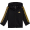 adidas Essentials Shiny Baby-Trainingsanzug mit Kapuze 095A - black/goldmt 86