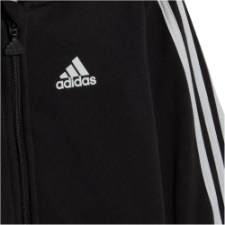 adidas Essentials Full-Zip Hooded Jogginganzug Kinder 095A - black/white 74