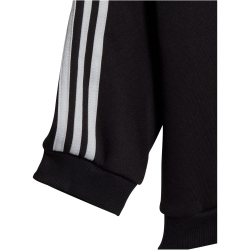 adidas Essentials Full-Zip Hooded Jogginganzug Kinder 095A - black/white 74
