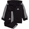 adidas Essentials Full-Zip Hooded Jogginganzug Kinder 095A - black/white 74