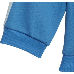 adidas Essentials Full-Zip Hooded Jogginganzug Kinder AET6 - blufus/bogold/white 98