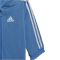 adidas Essentials Full-Zip Hooded Jogginganzug Kinder AET6 - blufus/bogold/white 98