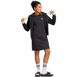 adidas Essentials 3-Streifen Boyfriend T-Shirt-Kleid Damen 095A - black XS